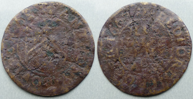 Bedford, Anthony Boulton 1667 halfpenny N6